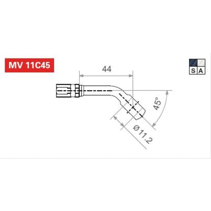 Remslangeinde TRW MV11C45S