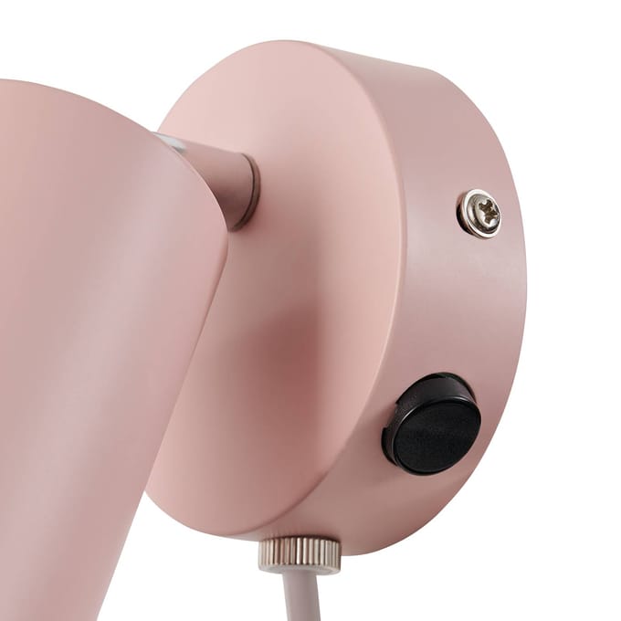 Nordlux Wandspot Explore met kabel en stekker, GU10, rosé