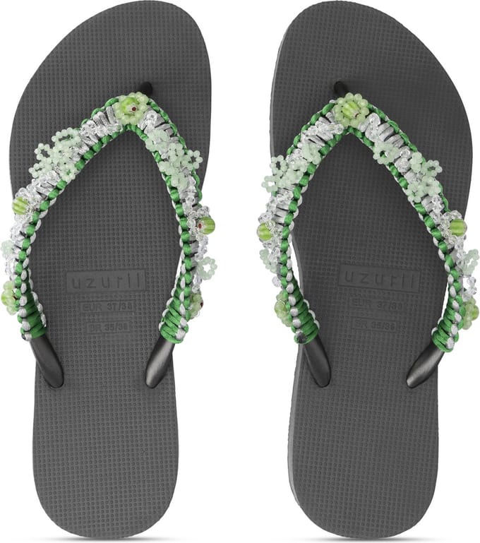 Uzurii | Teenslippers | Dames | Zwart | Maat 39/40
