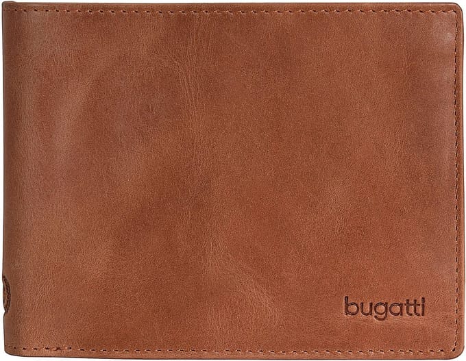 Bugatti Volo portemonnee leer 12 cm - Jongens - Horizontaal - cognac