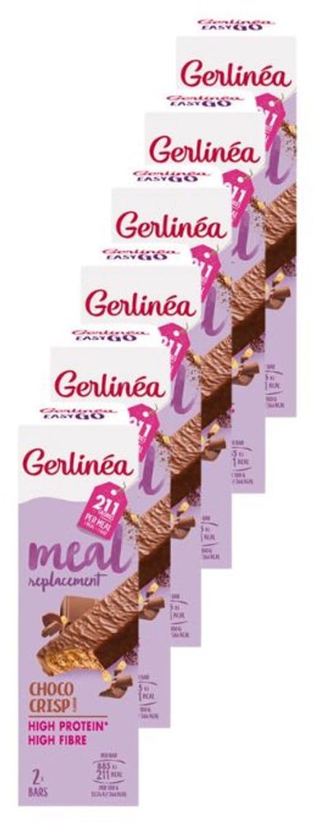 Gerlinéa | Reep Easy Go Choco Crisp | Voordeelpakket | 6 x 116g