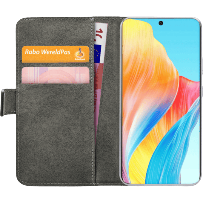Mobilize OPPO A58 Portemonnee Hoesje Zwart