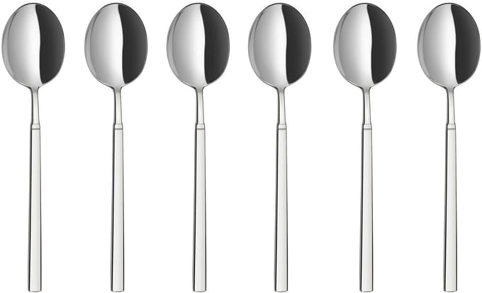 Bonna Dessertlepel - Grace - RVS - 17 cm - set van 6