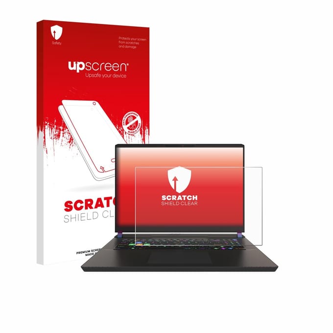 upscreen - Screenprotector voor MSI Vector 17 HX - Folie Beschermfolie transparant