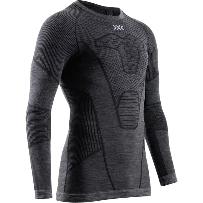 X-bionic Symbio Merino Lange Mouwen Basislaag Grijs S Man