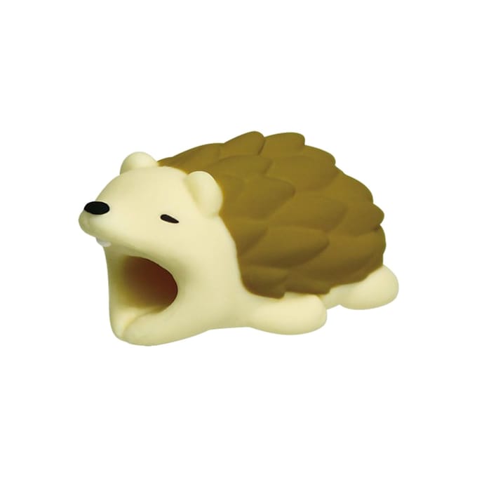 Protecteur de Câble de Données en Forme d'Animal Silicone Anti-Casse Morsure Fil beige