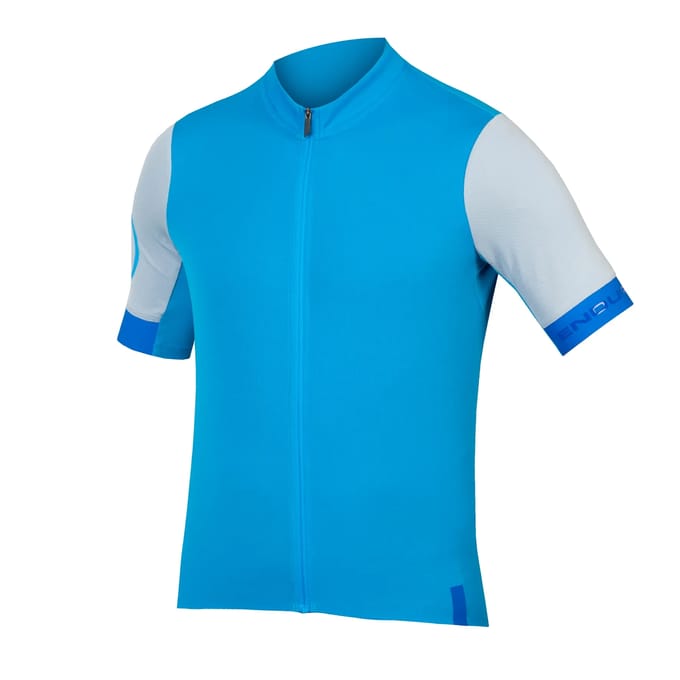 Endura Fs260 Korte Mouw Wielertrui Blauw M Man