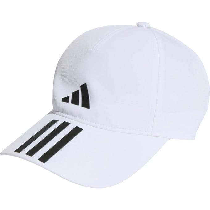 adidas Performance 3-Stripes AEROREADY Running Training Honkbalpet - Unisex - Wit