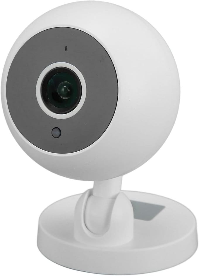 Beveiligingscamera Binnen - Wifi Camera - Huisbewaking - IR Nachtzicht - 1080p HD - Wit