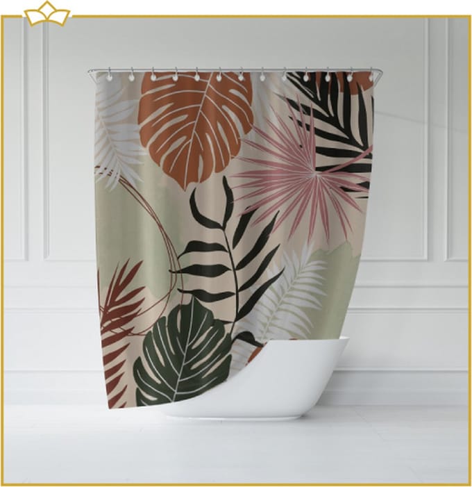 ATTREZZO® Douchegordijn Vince - 150x180 cm