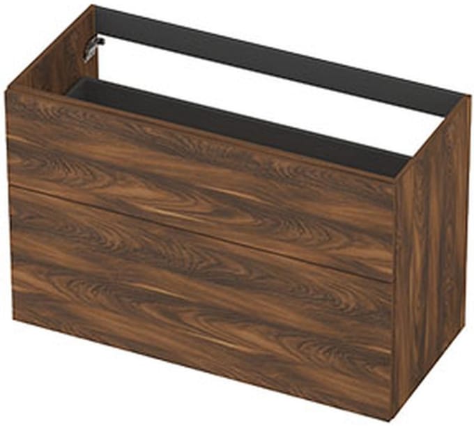 INK - Onderkast 2L A-sym Decor Tbv Grepen - 1000x450x650 Mm - Noten