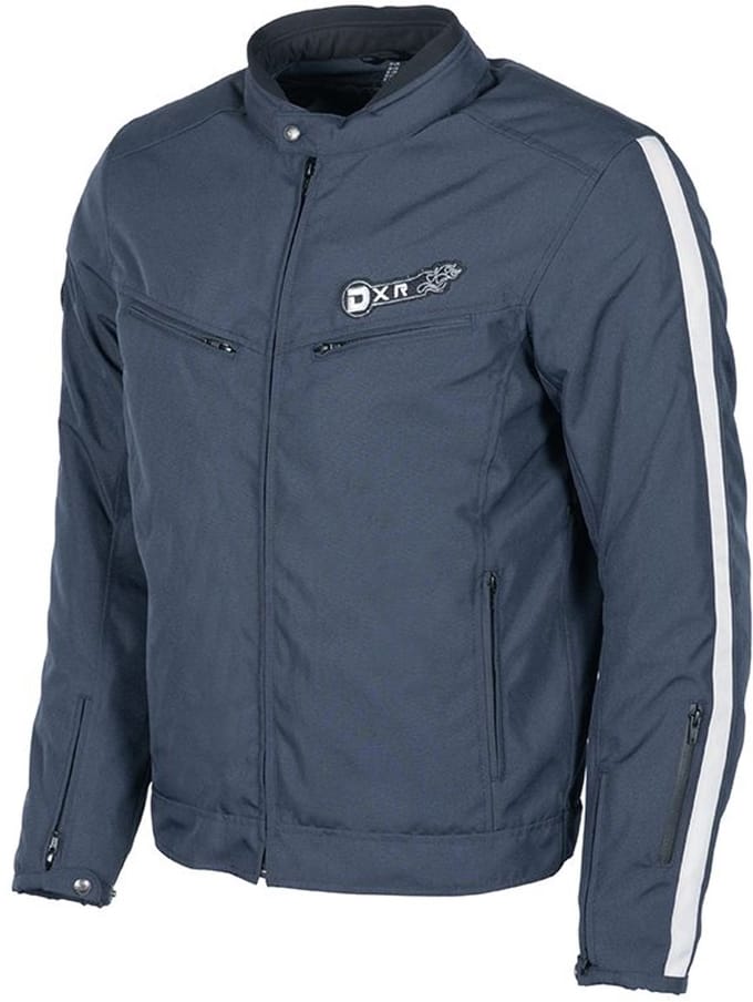 DXR Motorjas - D63 Tex - Marine/Lichtgrijs - M