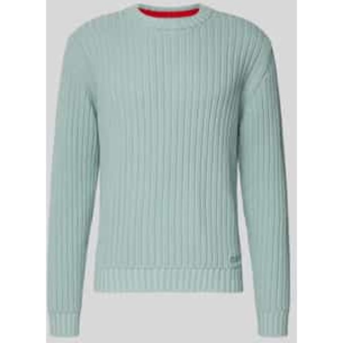 Regular fit gebreide pullover van puur katoen, model 'SRIBBEN_1'
