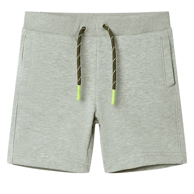 vidaXL Kindershorts met trekkoord 140 gemêleerd lichtkakikleurig