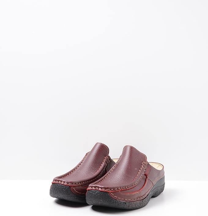 Wolky 0620270 500 Muilen Rood Leer Dames - Rood - 41