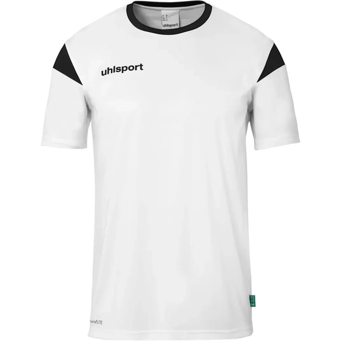 Uhlsport Squad 27 Shirt Korte Mouw Kinderen - Wit / Zwart | Maat: 152