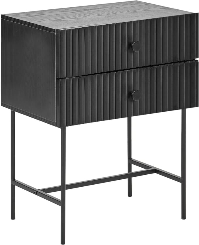 COVENTRY - Nachtkastje - Zwart - MDF