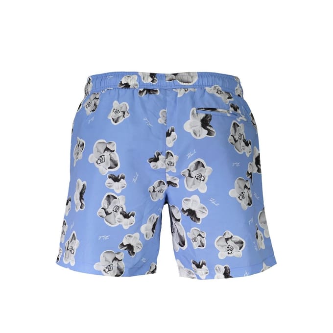 Karl Lagerfeld Azzurro Polyester Heren Zwem Boxer