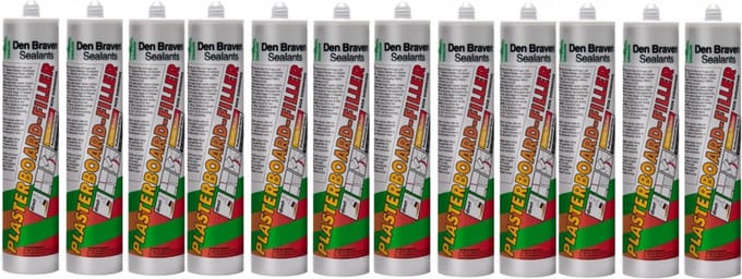 Doos Zwaluw Plasterboard Filler 310ml - Wit - 12 stuks