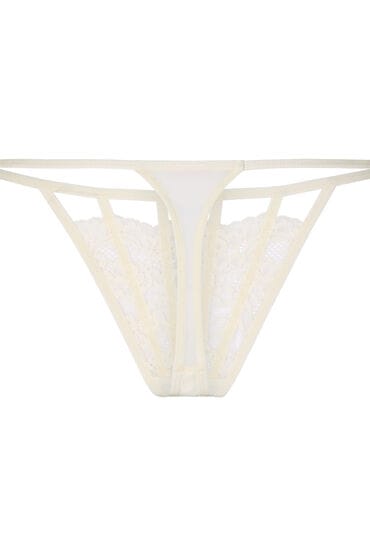 Hunkemöller Dames Lingerie String Maxime - Wit - maat M
