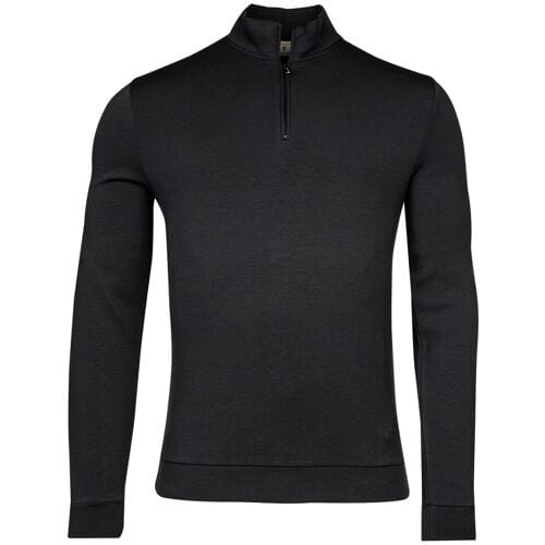 Thomas Maine Trui Sweatshirt Half Zip Doubleface Non Brushed Navy / male