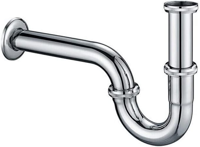 Universele S-Buissifon 1 1/4 Inch Glans Chroom