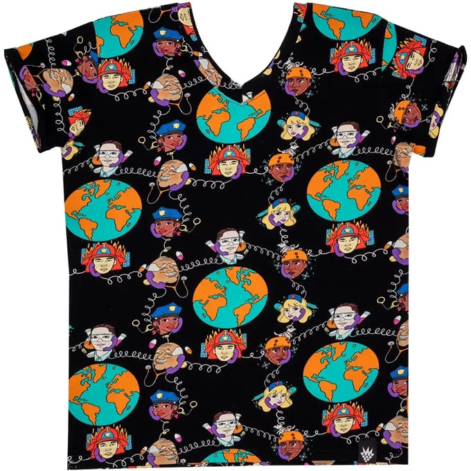 T-shirt meisje Raspberry Republic Colorful