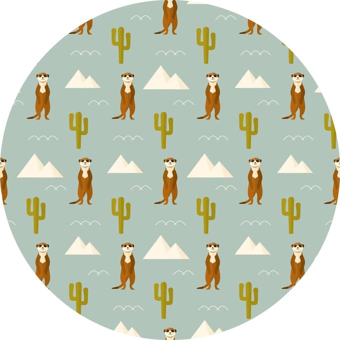 Vinyl | Vloerkleed vinyl rond | Timon | 95 cm Rond