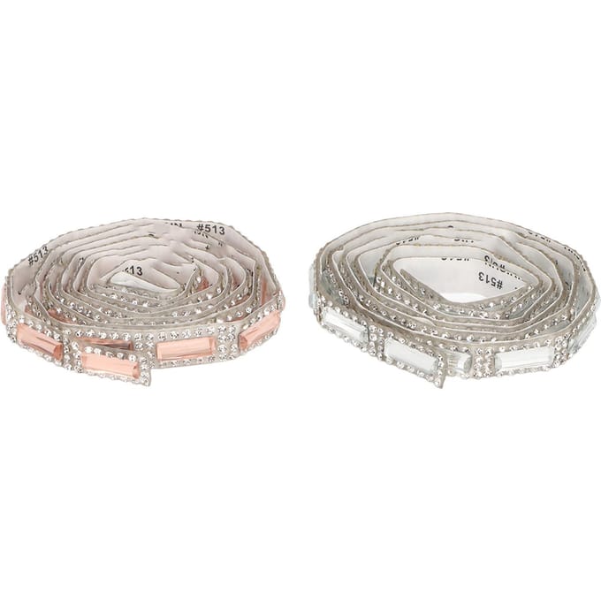 6 Yard Zelfklevende Strass Band 1cm Glanzend Champagne Wit Strass Lint voor DIY white
