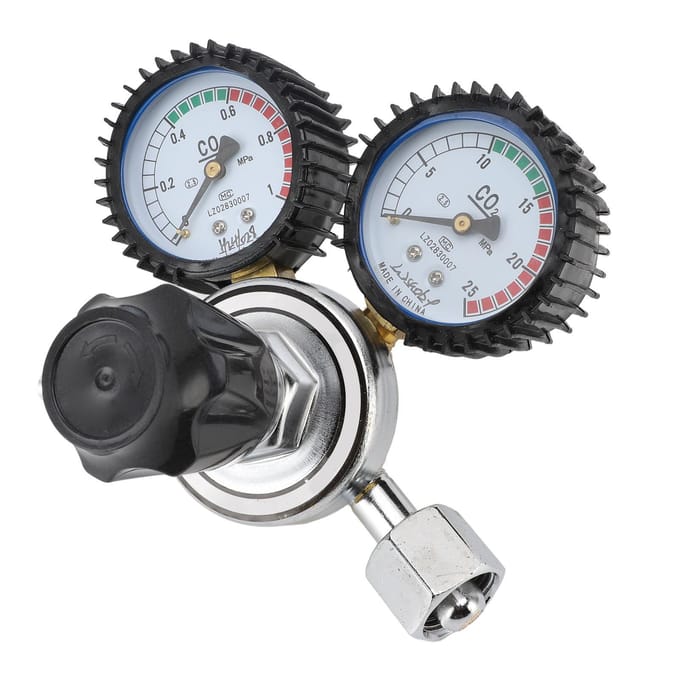 Koolstofdioxide Regulator 2 Manometer CO2 Drukregelaar voor Lassen Snijden Elektronische Industrieën