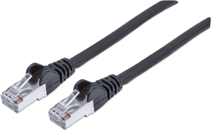 Intellinet - 318792 - 3m - CAT6a - S/FTP netwerkkabel - Zwart