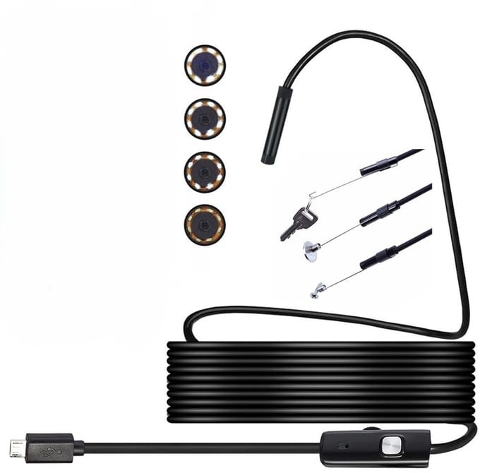 Endoscoop Inspectiecamera Android & PC – endoscoop inspectie camera – 5M Kabel – 6 LED – 37073