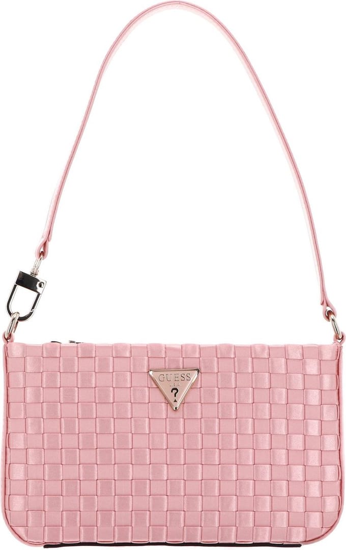 GUESS Schoudertas Twiller Mini Top Zip Shoulder Bag Pale Pink Roze