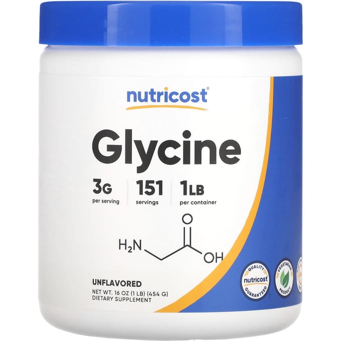 Glycine, Ongezoet, 454G(16oz)