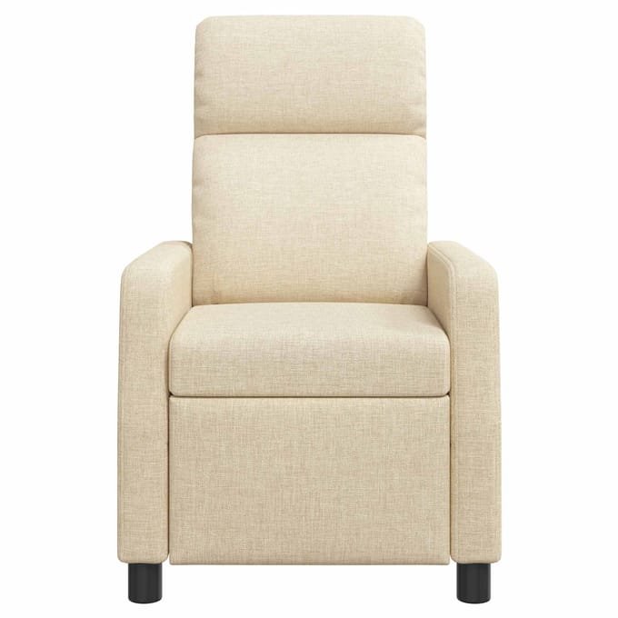 vidaXL - Recliner - Crèmekleurig - Stof