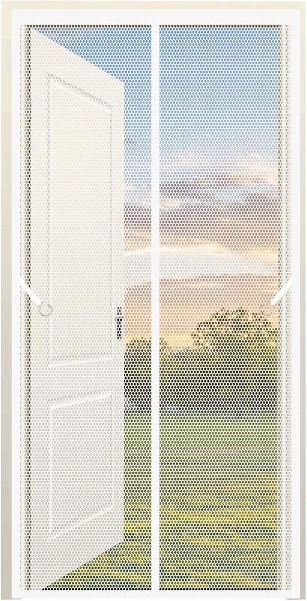 Magnetisch Horraam Wit 60 x 180 cm - Eenvoudig te Monteren Vliegengordijn