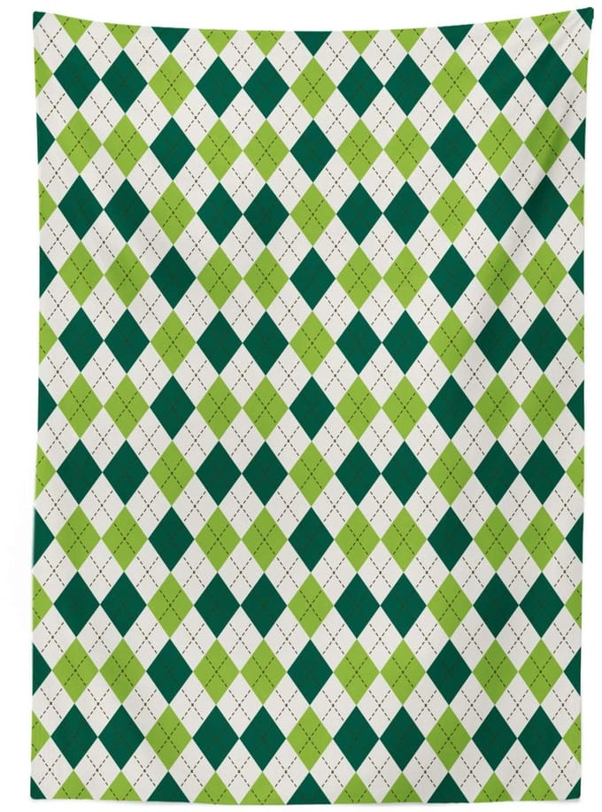 ABAKUHAUS Geometrisch Tafelkleed – 140x170 cm – Lindegroen