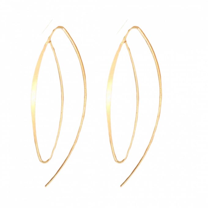 Oorbellen -Doorsteek -goudkleurig- Charme Bijoux