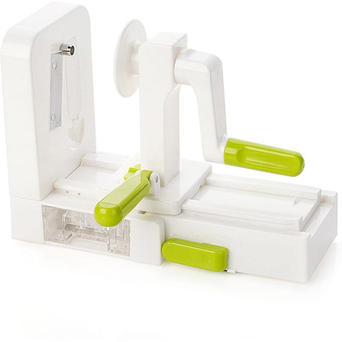 Handmatige Aardappelsnijder Multifunctionele Handzwengel Appel Peer Groente Fruit Snijmachine white