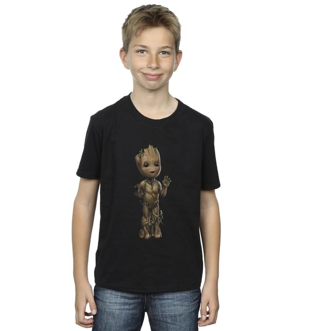 Marvel Jongens Ik Ben Groot Golf Positie T-Shirt (Zwart)