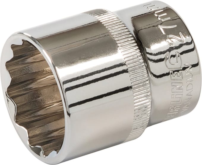 Silverline Metrische zeskantdop - 1/2 - 27 mm