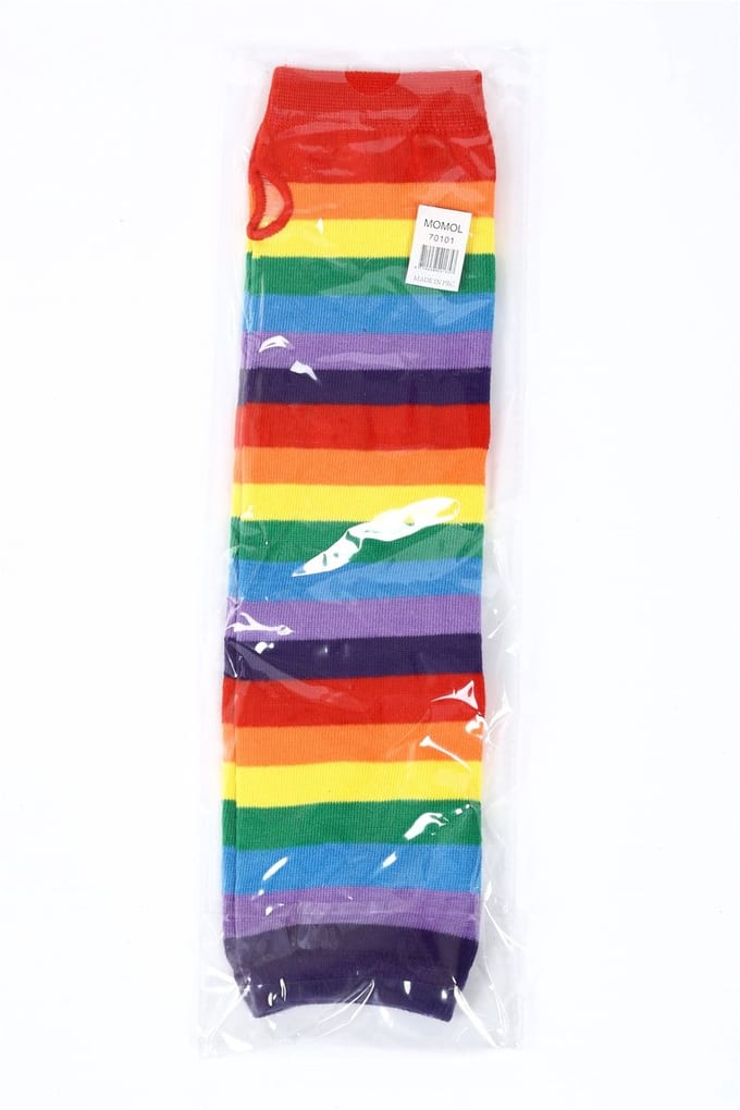 Handschoen/sleeve in regenboog kleuren - pride