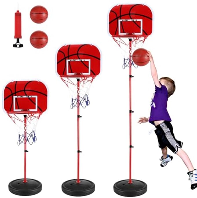 Verstelbare Basketballen Basic Stand met Net