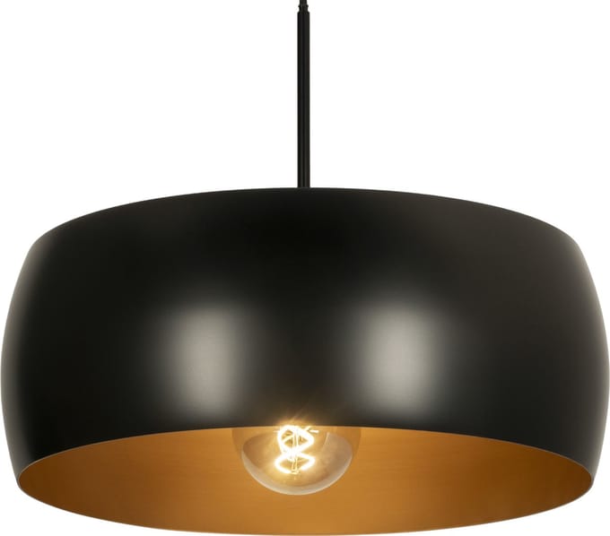 Lumidora Hanglamp 74702 - ZWEEDS - E27 - Zwart - Metaal - ⌀ 45 cm