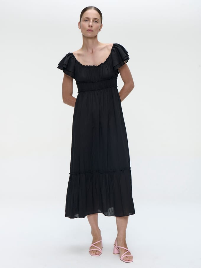 Yoko summer dress | Black - Black / M