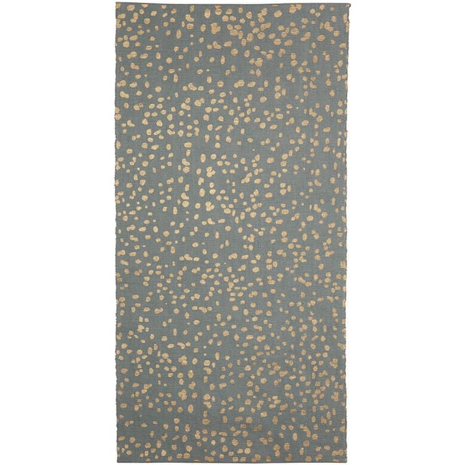 KidsDepot Vloerkleed 70 cm x 140 cm Dottie Zeegroen