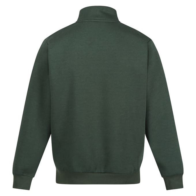 Regatta Heren Pro Quarter Zip Sweatshirt (Donkergroen)