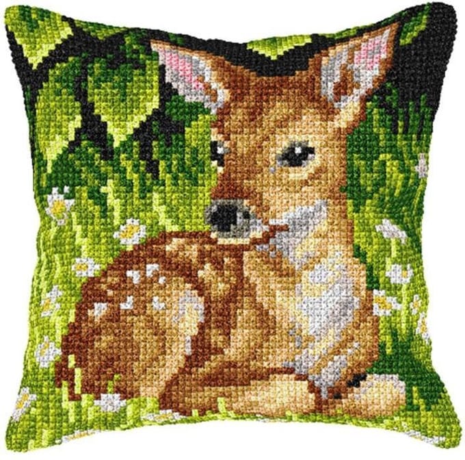Borduurpakket Hertje kussen - Orchidea