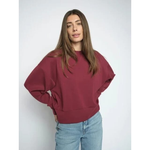 Mos Mosh 180390 273 mosmosh mmkiki celli o-ls sweatshirt cabernet