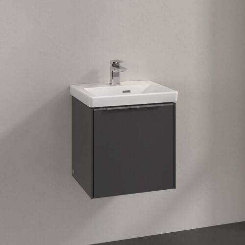 Villeroy & Boch Subway 3.0 vanity unit 42.3 cm, 1 door left, handle glossy C58100VR